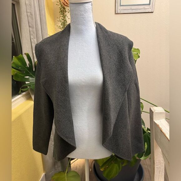 Tommy Bahama Cotton Open Front Jacket woodlyn grey Small - Picture 1 of 5